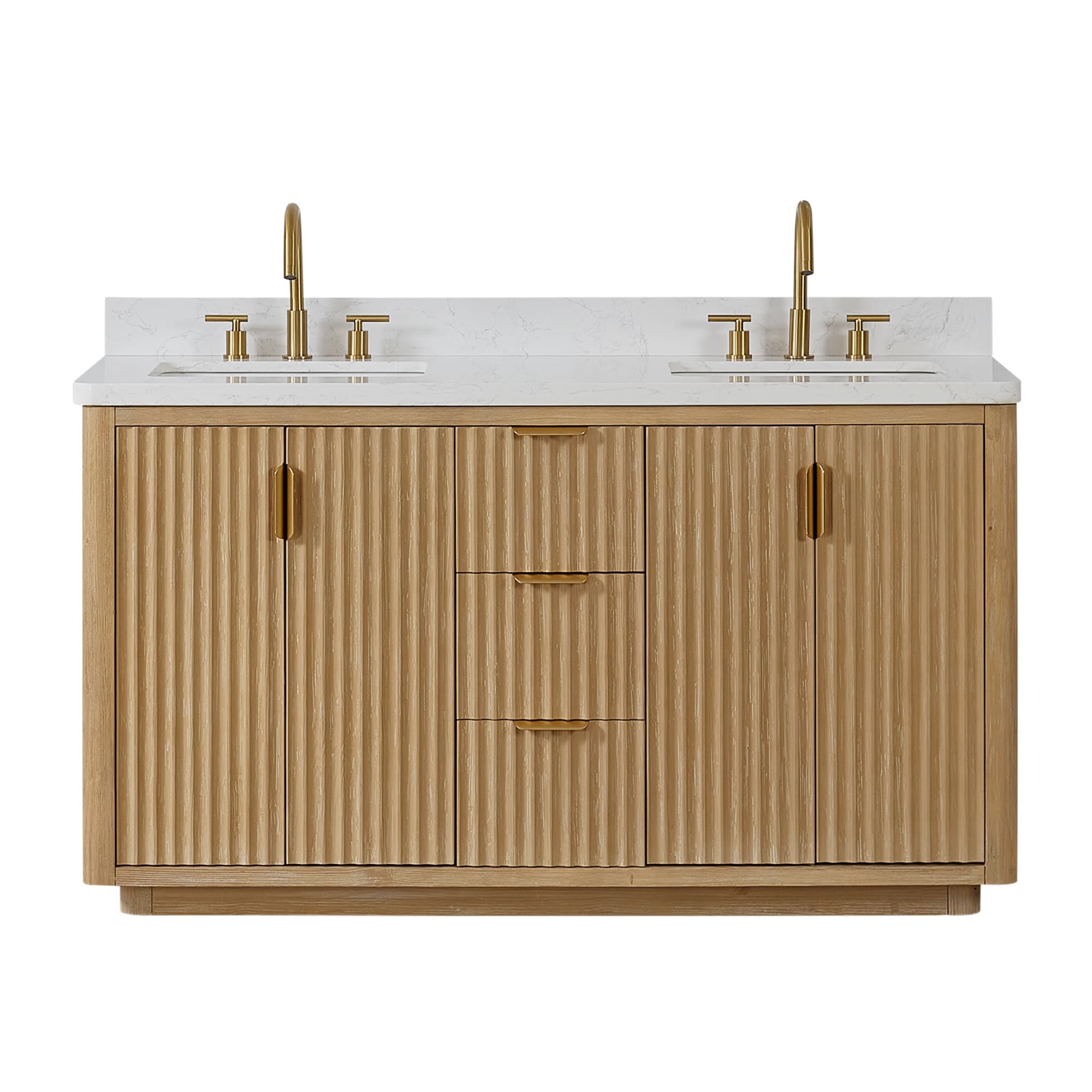 Miseno MV-NM-CADI60M-LWT Cadiz 60" Free Standing Double Basin Vanity