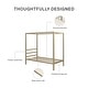 preview thumbnail 8 of 18, Avenue Greene Gia Metal Canopy Bed