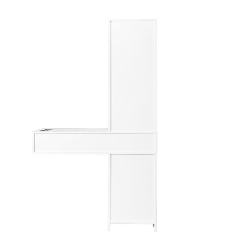 Modern simple hair desk,multi layer storage,large storage space,wooden cabinets are easy to clean, good hardness