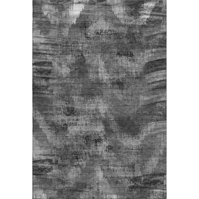 Premium Washable Super Soft Brushstrokes Modern V Mayfield Rug