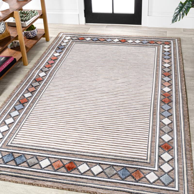JONATHAN Y Star Abstract Swirl Area Rug