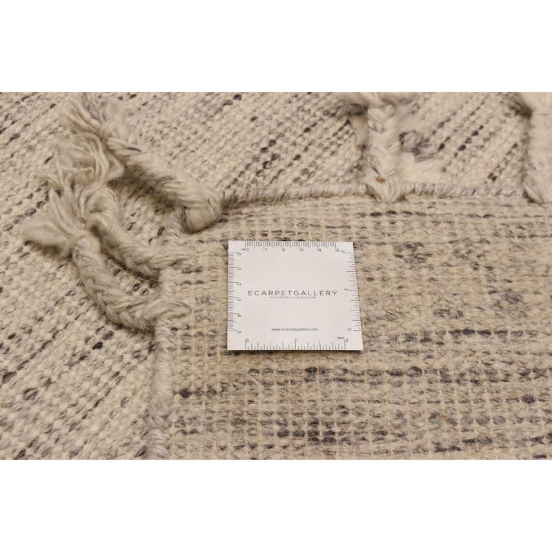 ECARPETGALLERY Hand-knotted Tangier Ivory Wool Rug - 9'1 x 12'1