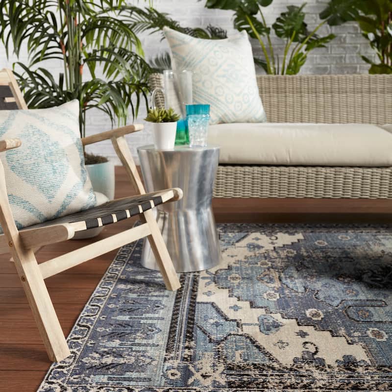 Cicero Indoor and Outdoor Medallion Area Rug