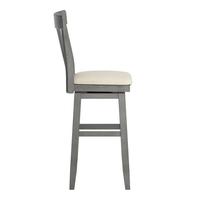 Eleanor Panel Back Wood Swivel Chair by iNSPIRE Q Classic