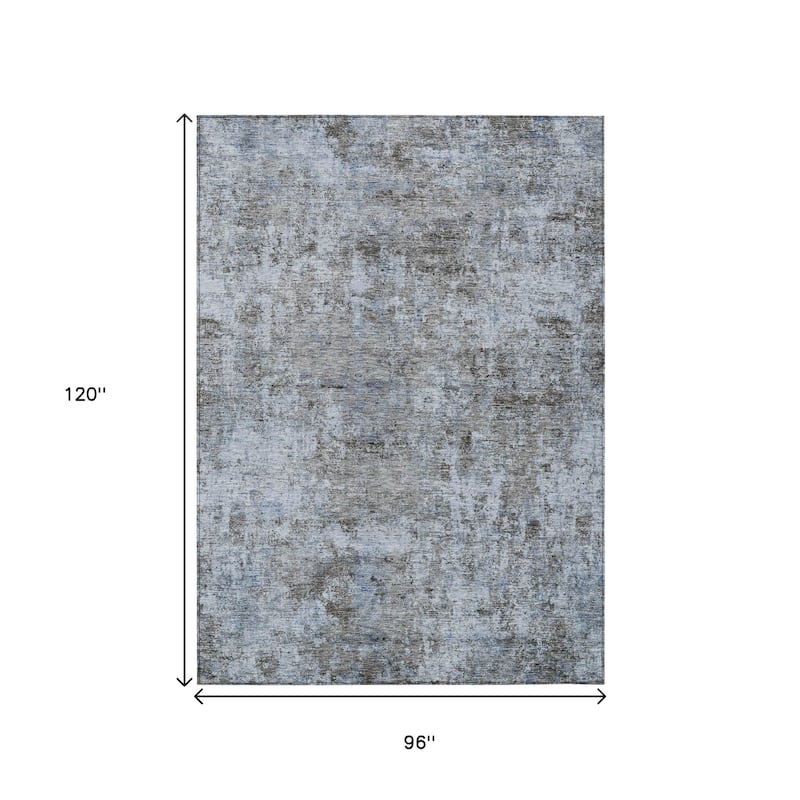 HomeRoots Abstract Transitional Rectangle Outdoor Rug
