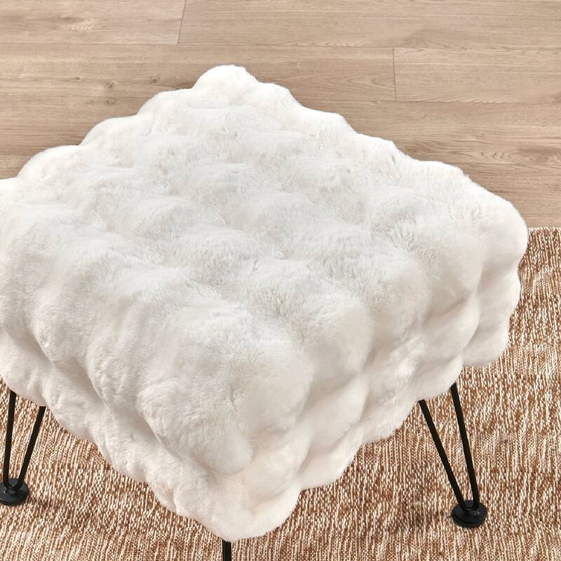Bubble Textured Stool- 17x17x17"