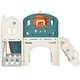 preview thumbnail 5 of 3, 7 in 1 kids slide toy set climbing and crawling playhouse with slide