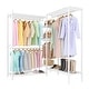 preview thumbnail 5 of 6, Heavy Duty L-Shaped Clothes Rack, 1630 LBS Load Freestanding Garment Rack with Adjustable Shelves & Hanging Rods