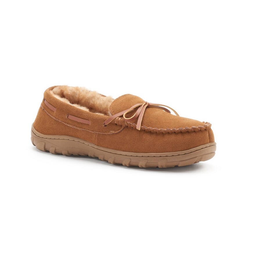 chaps memory foam slippers