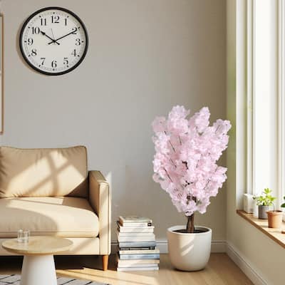 43" Artificial Cherry Blossom Tree with Decorative Pot