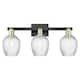 Option Black Antique Brass / Clear Spiral Fluted