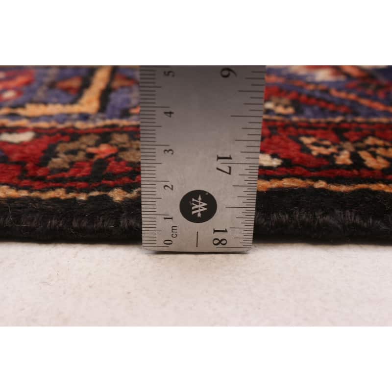 ECARPETGALLERY Hand-knotted Andelz Red Wool Rug - 4'6 x 7'7