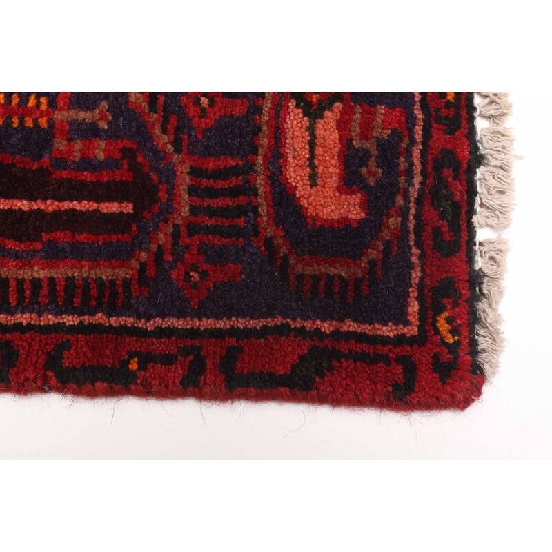 ECARPETGALLERY Hand-knotted Andelz Red Wool Rug - 4'1 x 6'8