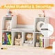 preview thumbnail 8 of 8, Gymax 40''Kids Bookshelf w/Reading Nook 6 Storage Cubbies & Seat