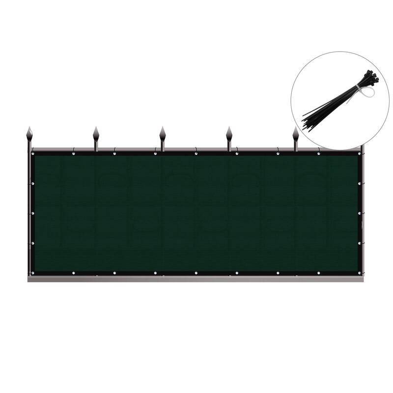 Shatex Privacy Fence Screen Heavy-Duty 90% Blockage Shade Cover Fencing Net , 6 x 25 ft.