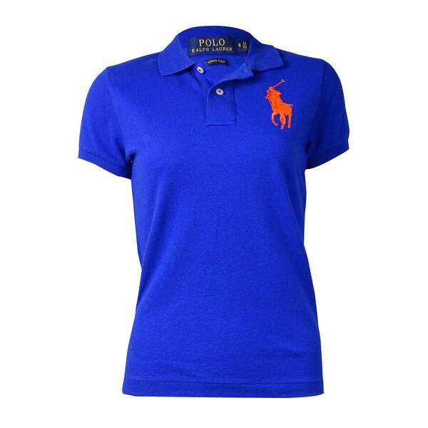 Shop Polo Ralph Lauren Women S Stitched Logo Polo Shirt S
