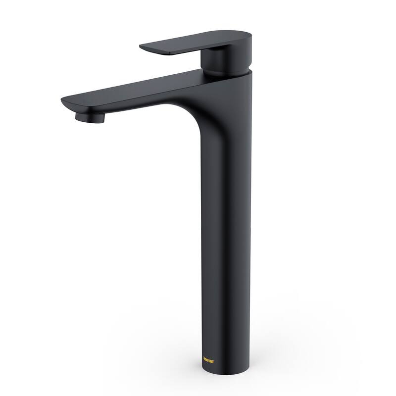 Karran Kayes Single Hole Single Handle Vessel Bathroom Faucet with Matcing Pop-up Drain