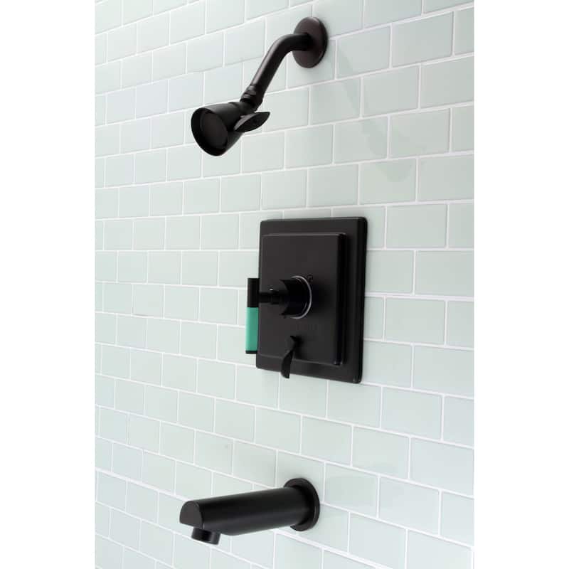 Kingston Brass Kaiser Tub and Shower Trim Package with 1.8 GPM Single