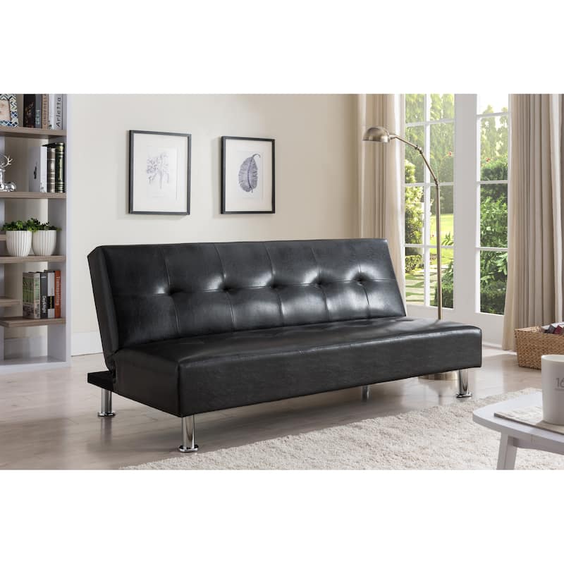 Leather Convertible Sofa Bed Sleeper