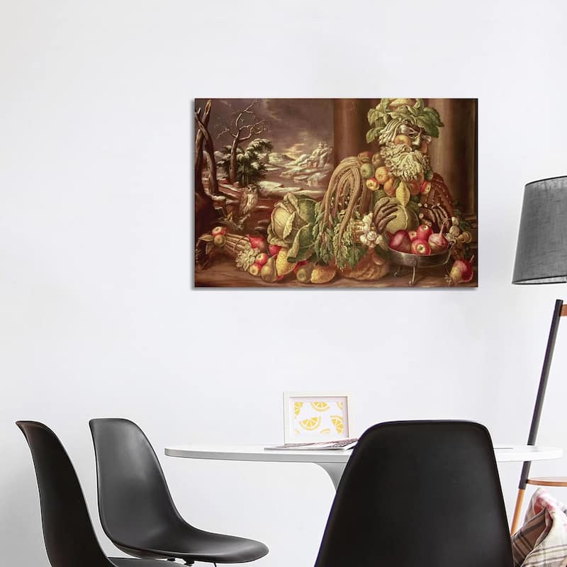 iCanvas "Winter" by Giuseppe Arcimboldo Canvas Print - 26x40x1.5