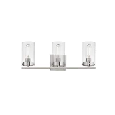 Maxim 12403CL Pinn 3 Light 21" Wide Vanity Light with Clear Glass