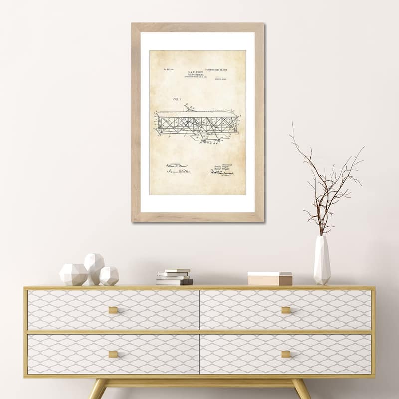 iCanvas "Wright Brothers Airplane" by Patent77