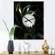 preview thumbnail 10 of 13, Designart 'Multi Colored Green Stained Glass' Oversized Modern Wall CLock 18 in. wide x 23 in. high