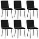 preview thumbnail 1 of 18, vidaXL Dining Chairs 2/4/6 pcs Black Velvet - 17.7" x 21.3" x 32.7" Black 6pcs