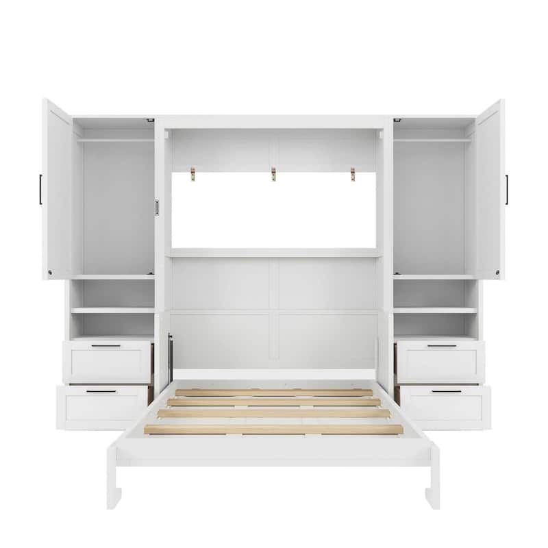 Full Size Murphy Bed Wall Bed with Closet
