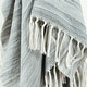 preview thumbnail 15 of 23, Rizzy Home Striped Hand-tied Throw Blanket