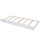 preview thumbnail 9 of 24, Queen Size Wood Storage Platform Kids Bed Frame with LED Headboard, Twin Size Trundle, and 2-Drawers, Easy to Assemble, White
