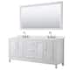 Option White / Giotto Quartz Top / Polished Chrome