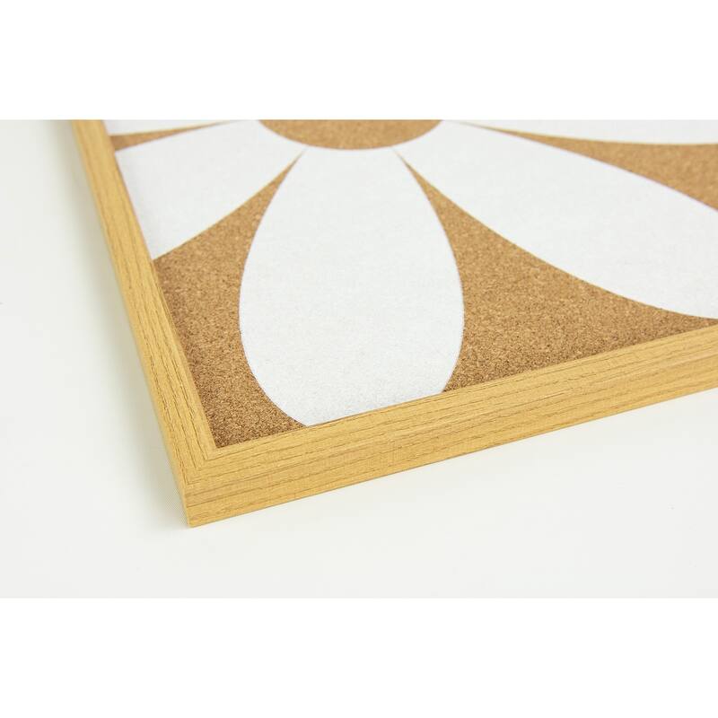 WallPops Daisy White Printed Corkboard