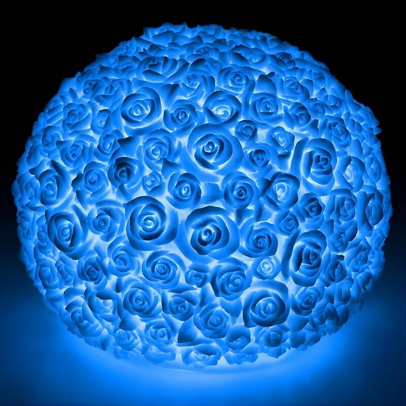 Rose Ball Lamp Sculpted Sandstone Table Lamp Ambient Home Lighting