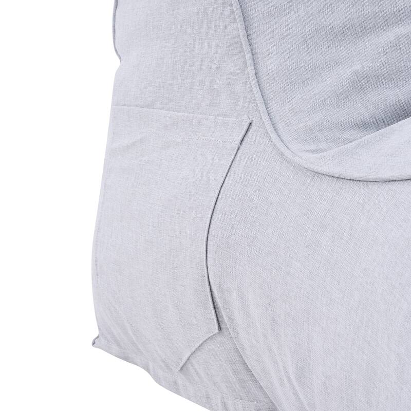 Christopher Knight Home - Moira Modern Outdoor Upholstered Bean Bag Chair with Shredded Foam Fill