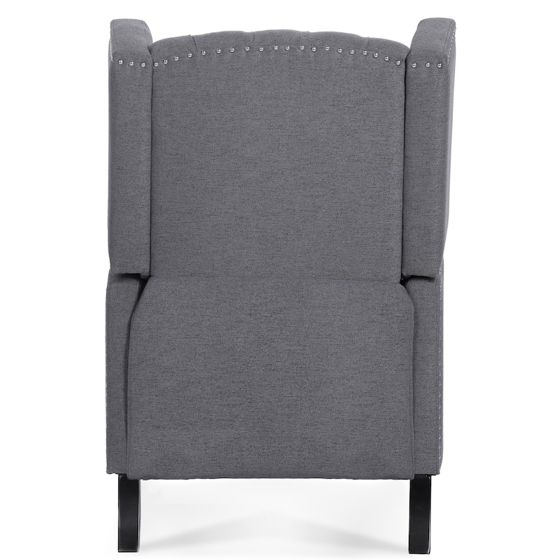 Christopher Knight Home Upholstered Wing Back Push Recliner Chair
