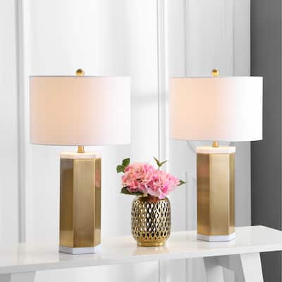 SAFAVIEH Lighting 28-inch Alya LED Table Lamp (Set of 2) - 15"x15"x28"