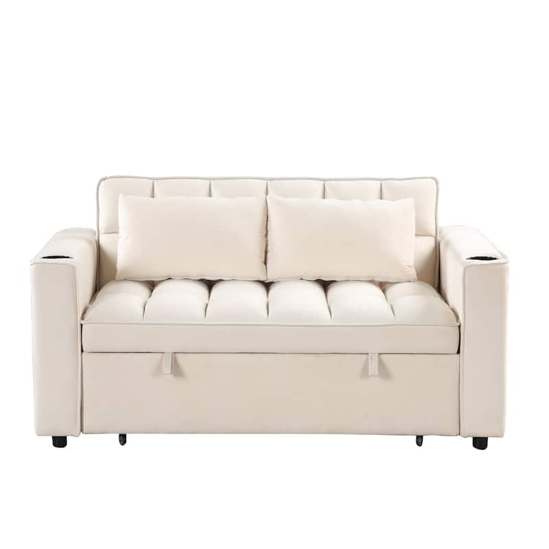 4-1 Multi-functional Sofa Bed with Cup Holder and USB Port