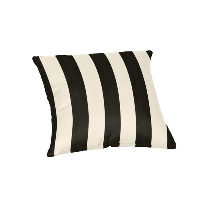 Sunbrella 16-inch Square Striped Outdoor Throw Pillow