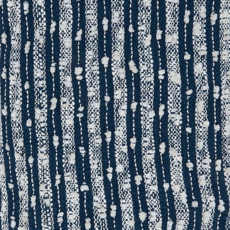 Striped Throw With Fringe Design