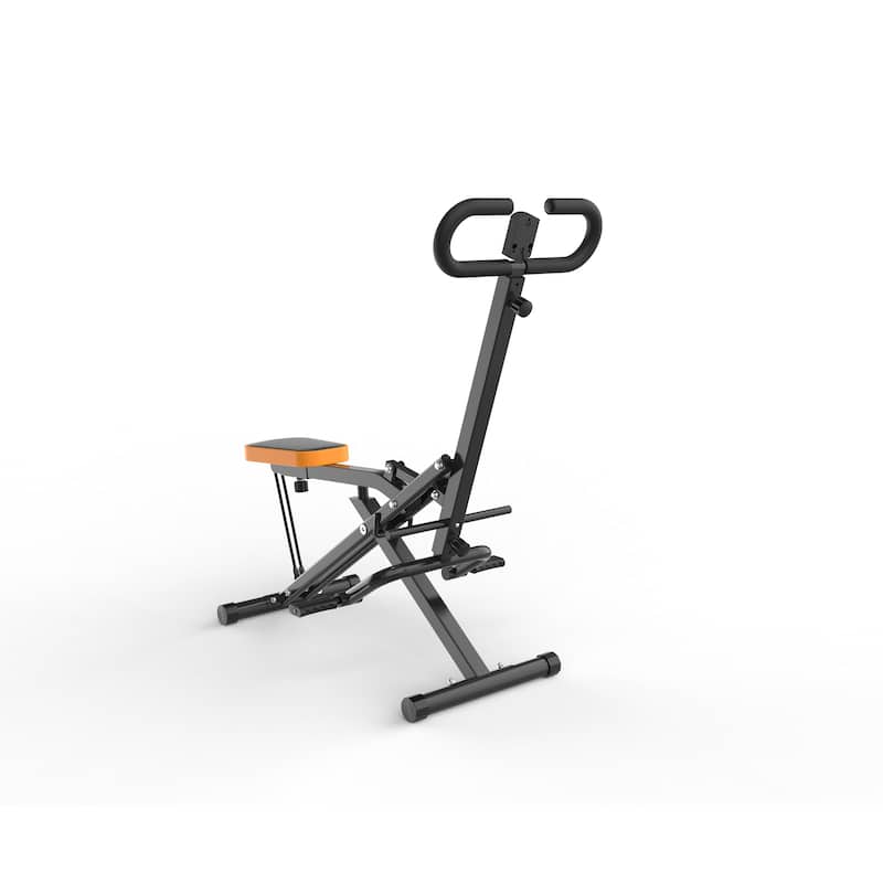 Squat Machine for Home, Assist Trainer for Glutes Workout Foldable with Resistance Bands, for Botty Glutes Butt Thighs