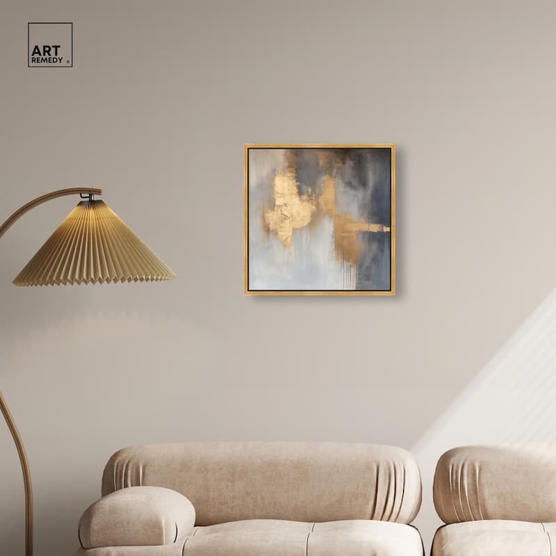 Golden Imprint Canvas by Art Remedy
