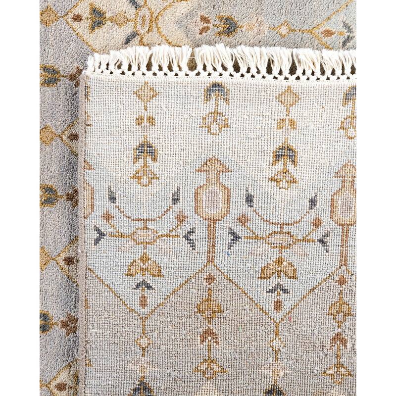 Ikat One-of-a-Kind Hand-Knotted Area Rug, Blue - 9' 1" x 12' 3"