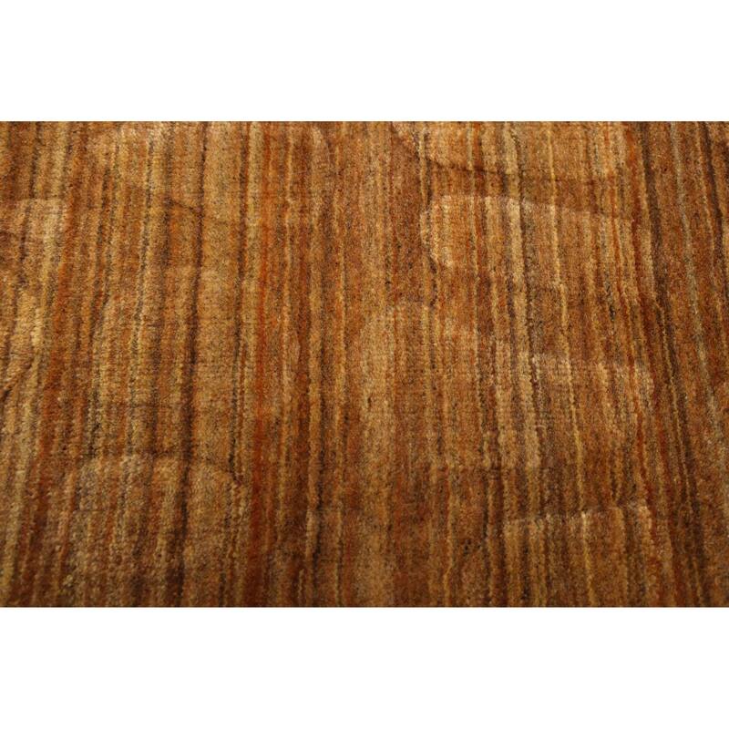 ECARPETGALLERY Hand Loomed Loreto Light Brown Wool Rug - 5'5 x 7'6