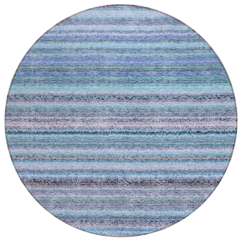 HomeRoots Striped Transitional Rectangle Outdoor Rug