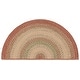 preview thumbnail 68 of 73, SAFAVIEH Handmade Braided Jemima Country Rug 2' x 4' Half-Moon - Rust/Multi