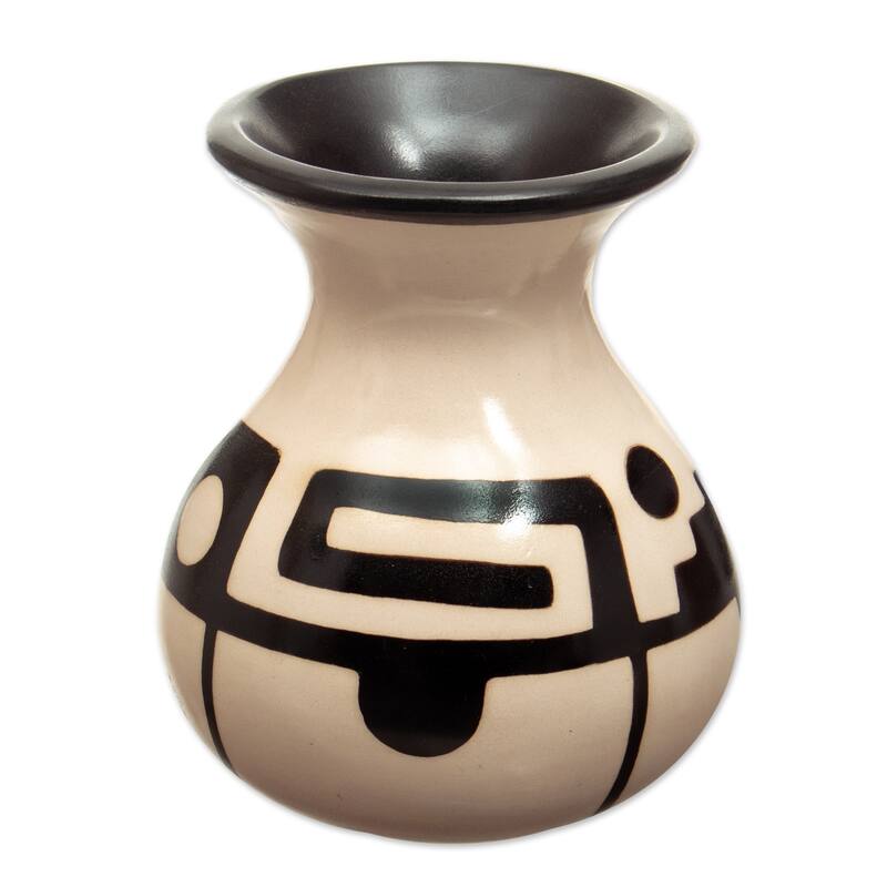 Novica Handmade Modern North Ceramic Decorative Vase