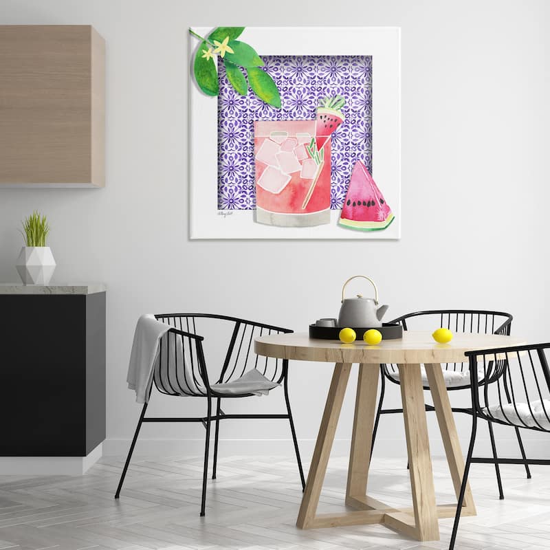Stupell Fruity Watermelon Drink Canvas Wall Art Design By Hillary Holt