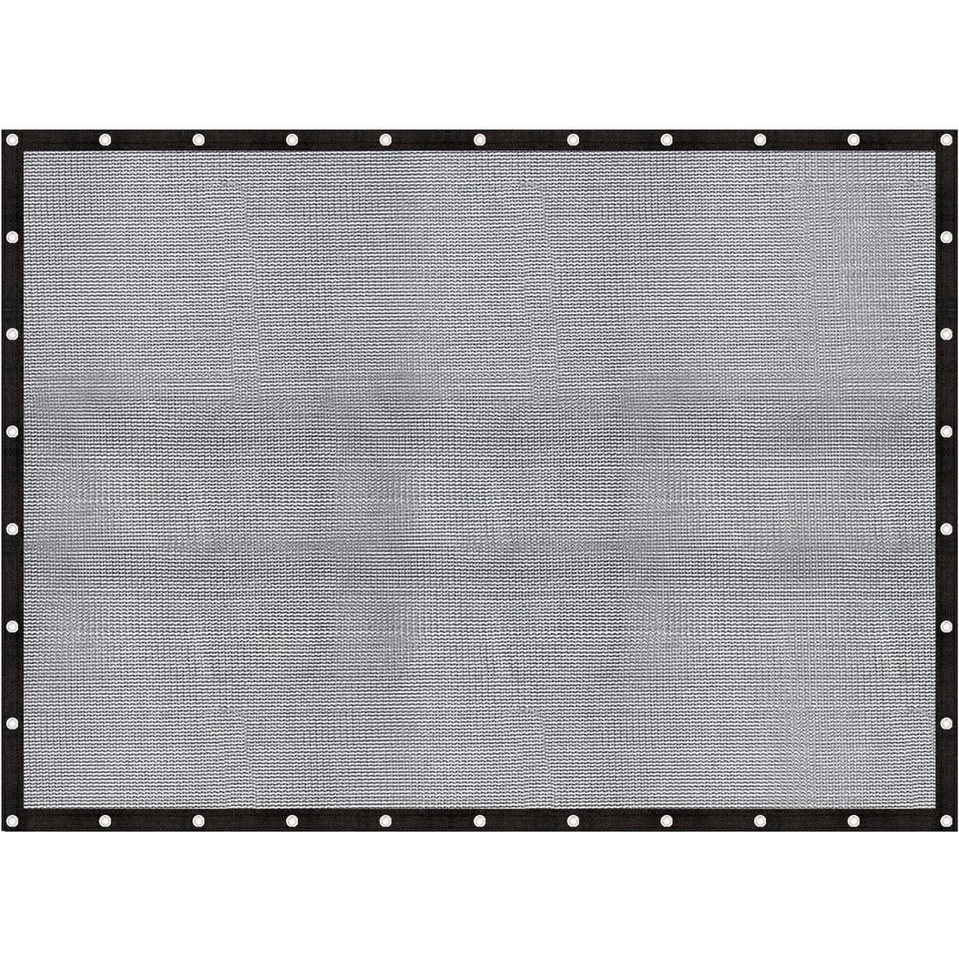 60-70% Shade Cloth 12x16FT Heavy Duty Knitted Mesh Tarp with Grommets for Patio Garden Greenhouse Pools