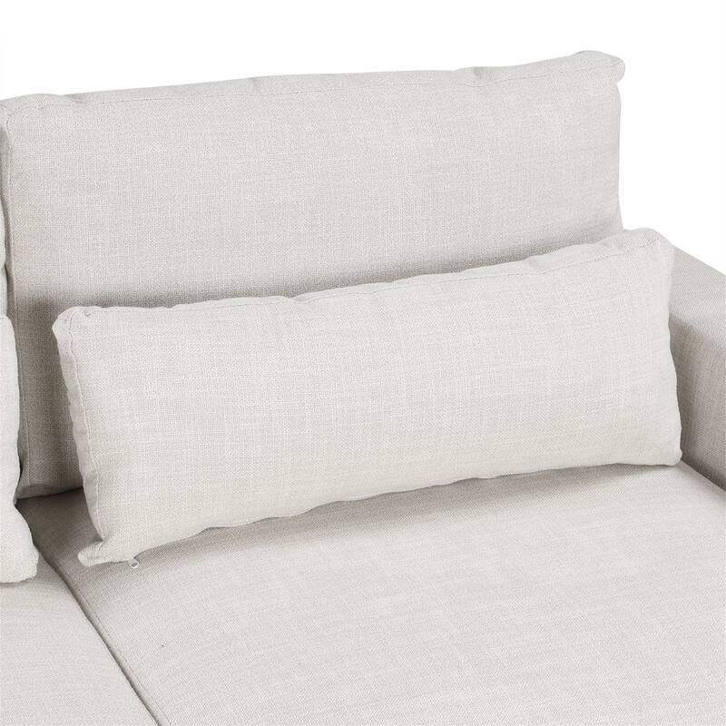 L-shaped Modular Sectional Sofa with Chaise by Harper&Bright Designs